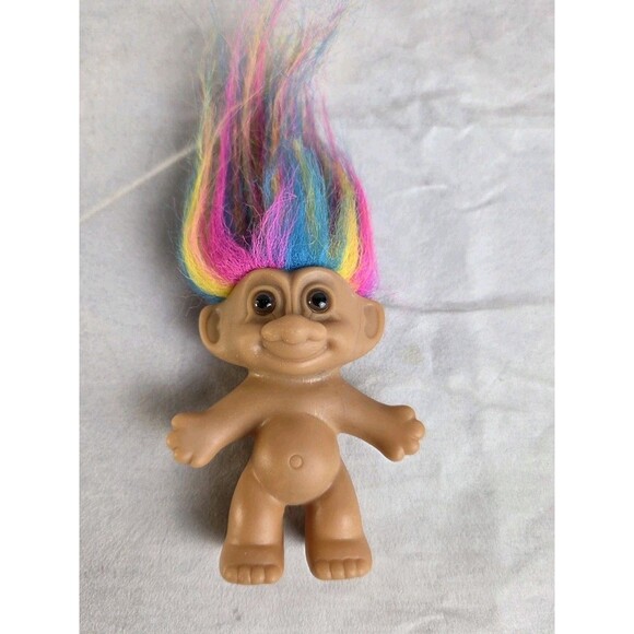 7 Vintage 90s TROLL DOLLS Figures RUSS Ace 1-5" Rainbow-Mini-Bunny-Mask/Cape LOT - Picture 4 of 16